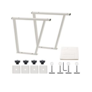 Set di console grigio chiaro con dima di taglio per VW T5 T6 Guida di bloccaggio Multiflexboard incl. sottofondo profilato
