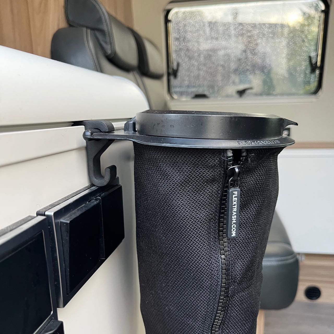 FLEXTRASH waste bin 3L grey - Van 'n Bike carrying system for CamperVans